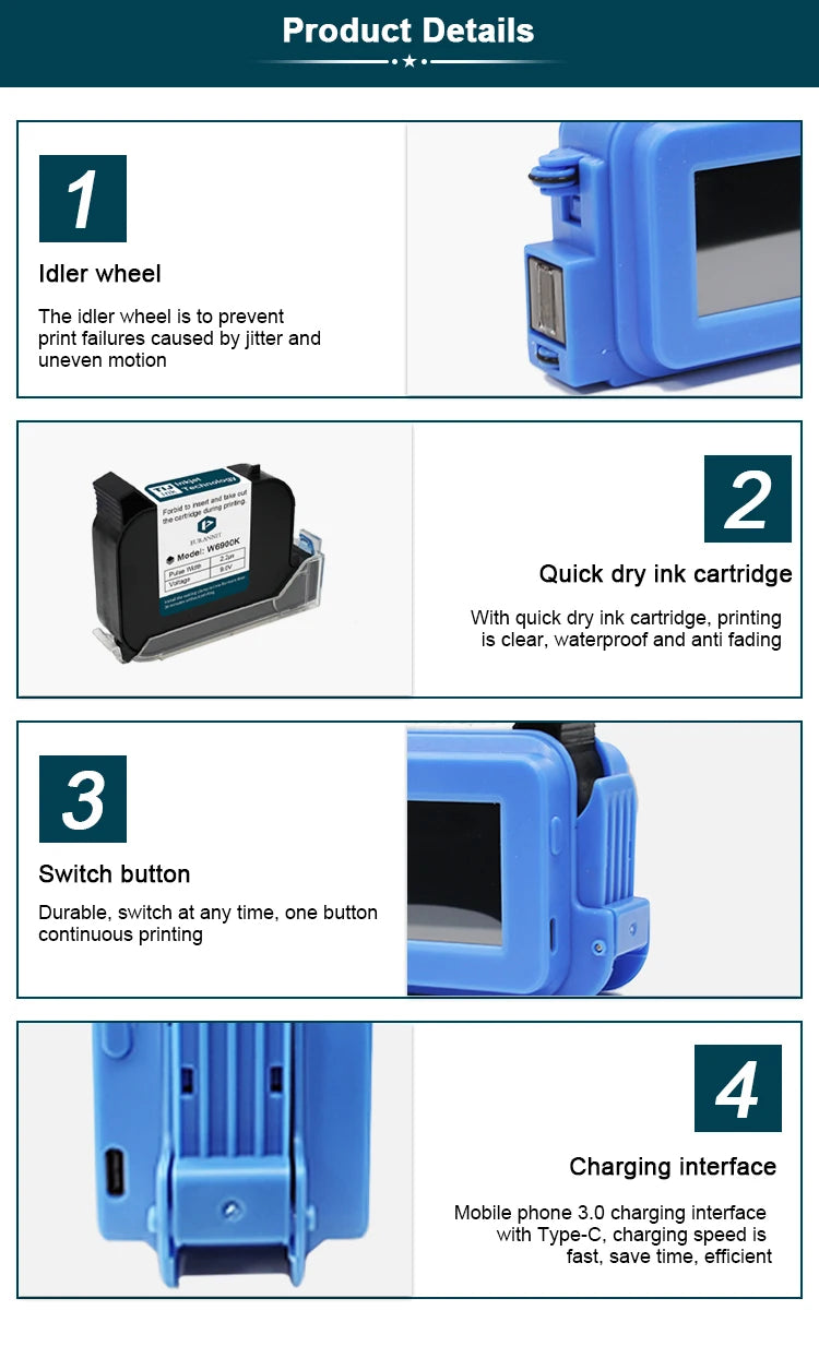 Handheld inkjet printer Mini INJ