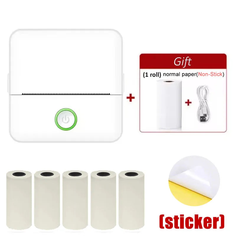 Mini sticker inkjet printer