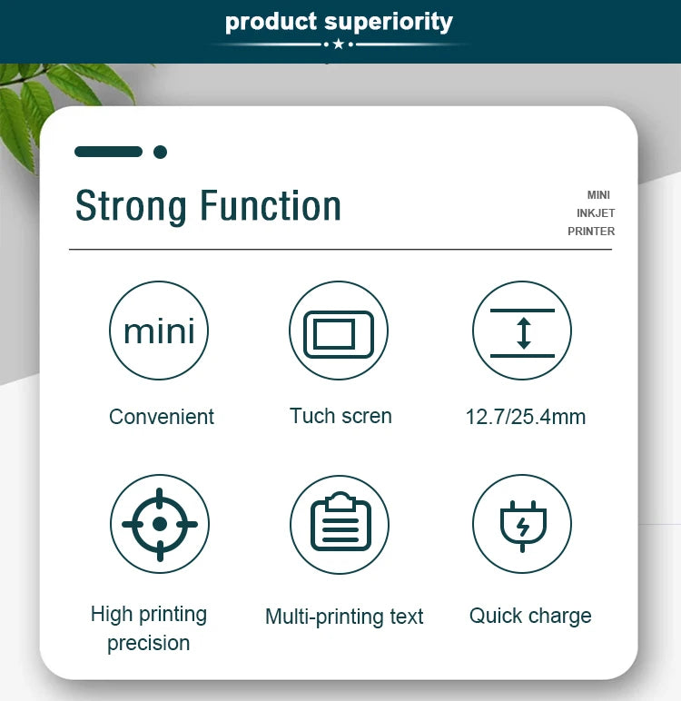 Handheld inkjet printer Mini INJ