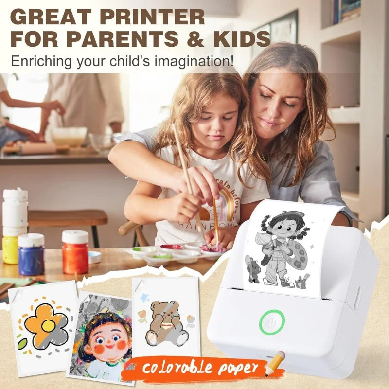 Mini sticker inkjet printer