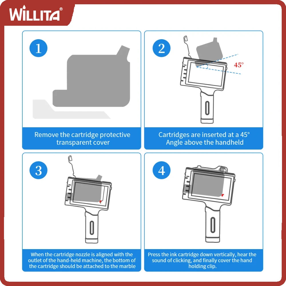 Handheld inkjet printer