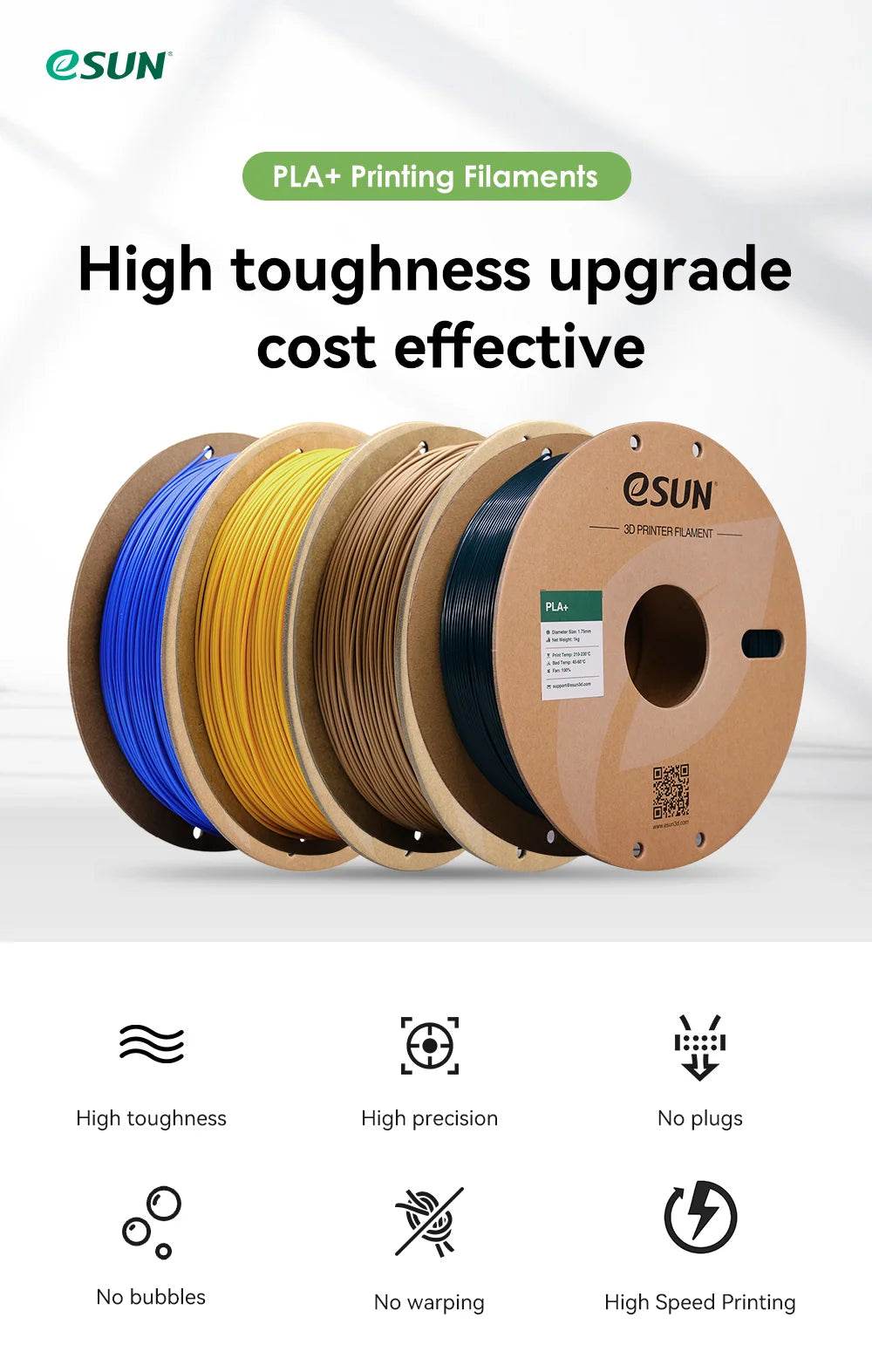 PLA+ 3D Printer Filament