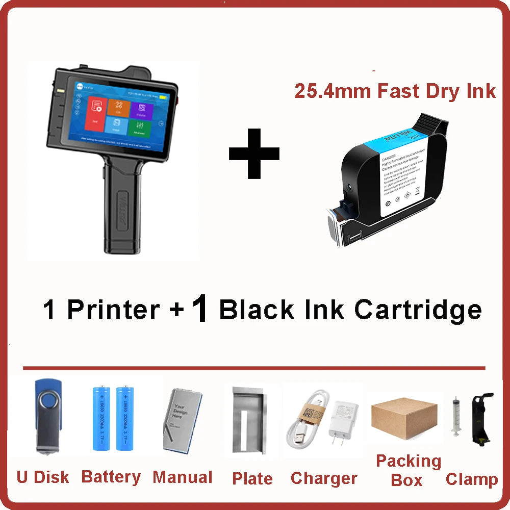 Handheld inkjet printer