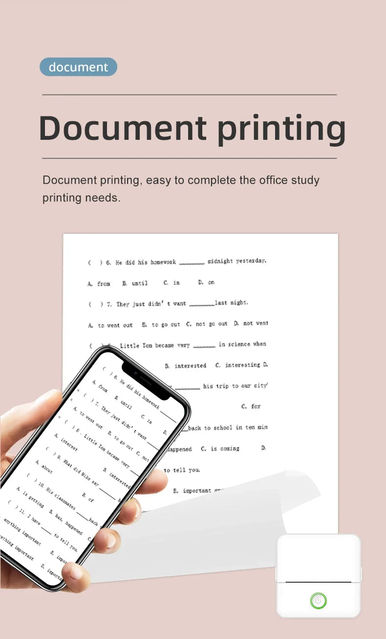 Mini sticker inkjet printer