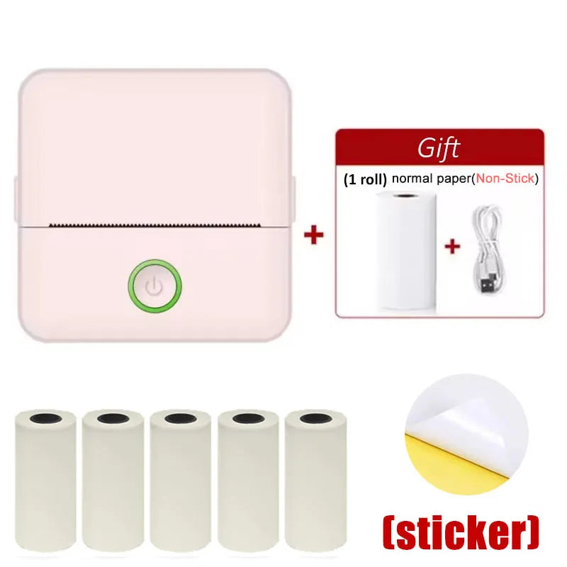 Mini sticker inkjet printer