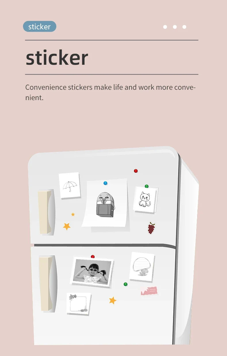 Mini sticker inkjet printer