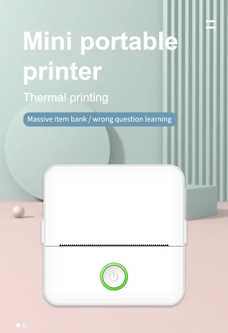 Mini sticker inkjet printer