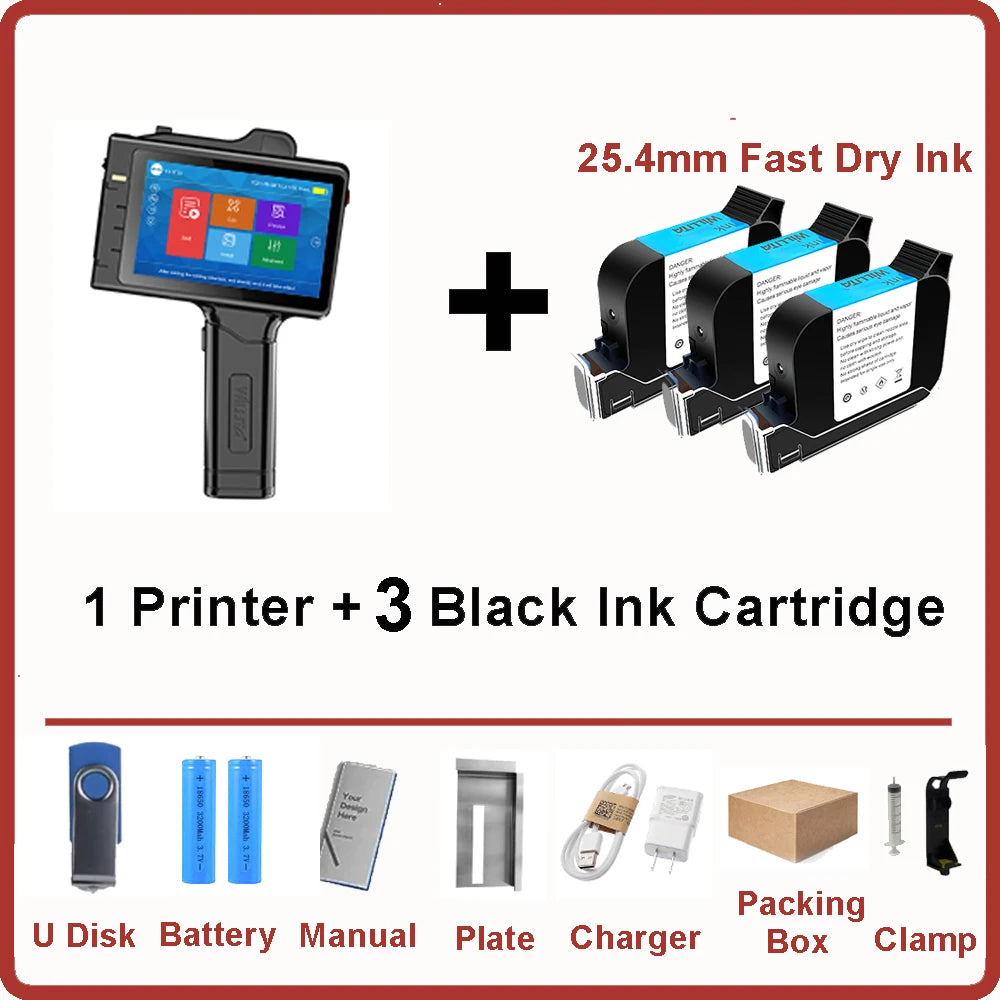 Handheld inkjet printer