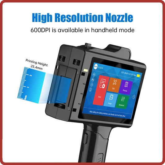 Handheld inkjet printer