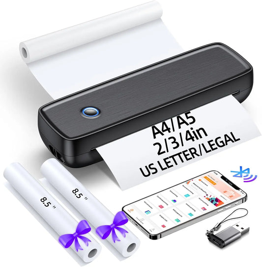 Printer  , Portable Wireless Bluetooth Thermal Inkless